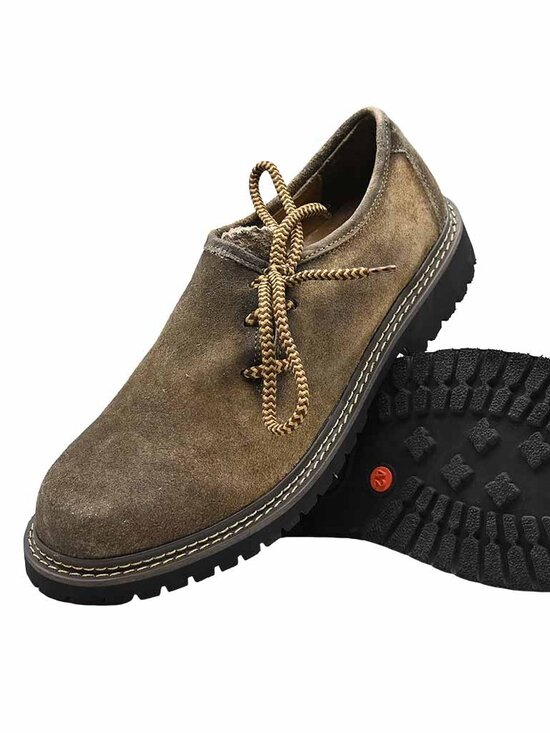 Men\'s Suede Lederhosen Shoes  Bavarian Oktoberfest Haferl Shoes main image 5